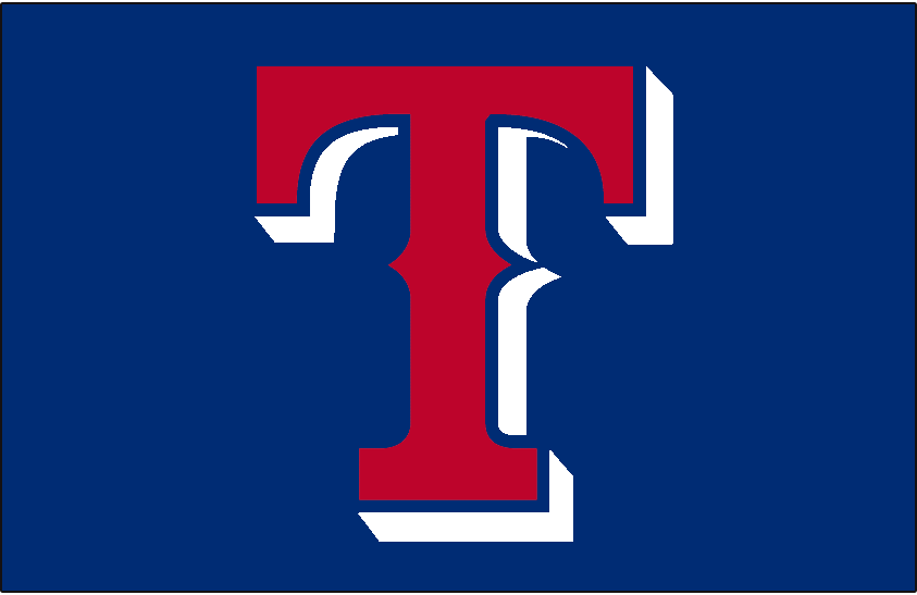 Texas Rangers 2001-2008 Cap Logo iron on paper